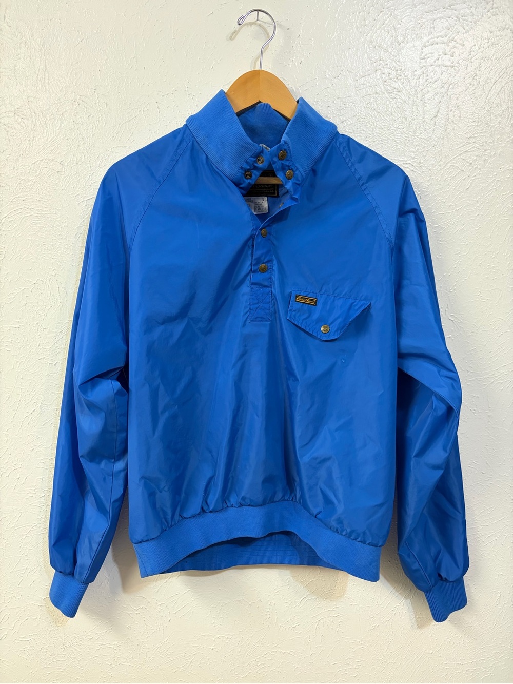 Vintage Eddie Bauer Blue Pullover Windbreaker Jacket